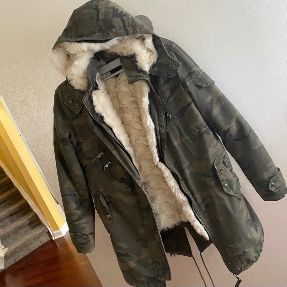 Zara camouflage coat - Picture 3 of 12